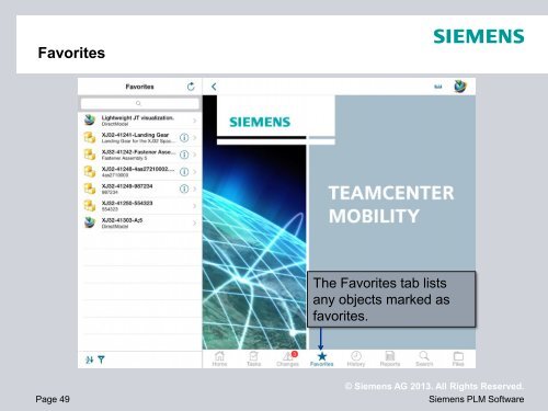 Teamcenter Mobility - Siemens PLM Software