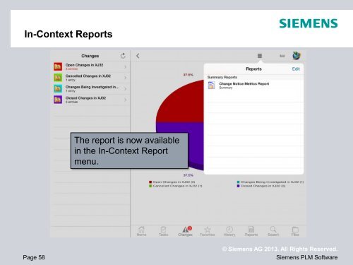 Teamcenter Mobility - Siemens PLM Software