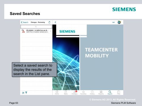 Teamcenter Mobility - Siemens PLM Software