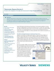 Teamcenter Express Version 2 - Siemens PLM Software