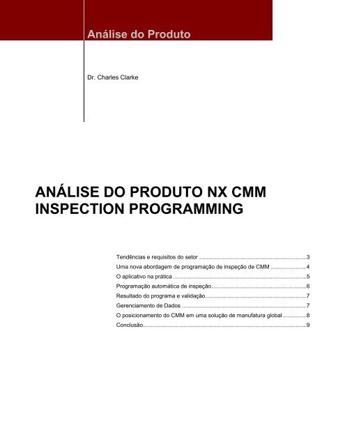 NX cmm Inspection programming - Siemens PLM Software