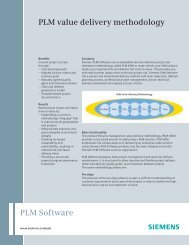 PLM value delivery methodology - Siemens PLM Software