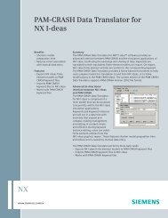 PAM-CRASH Data Translator for NX I-DEAS - Siemens PLM Software