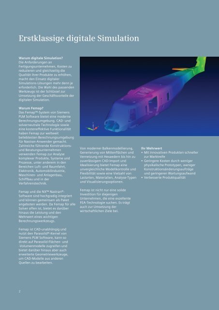 femap brochure (German) - Siemens PLM Software