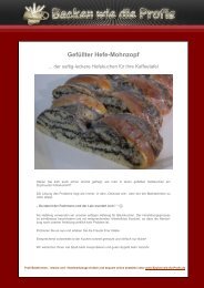 GefÃ¼llter Hefe-Mohnzopf - Backen wie die Profis