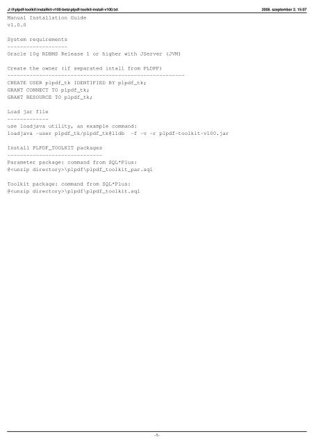 Manual Installation Guide v1.0.0 System requirements ... - Pl/Pdf