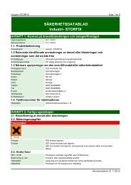 SÄKERHETSDATABLAD Industri- STORFIX - PLS