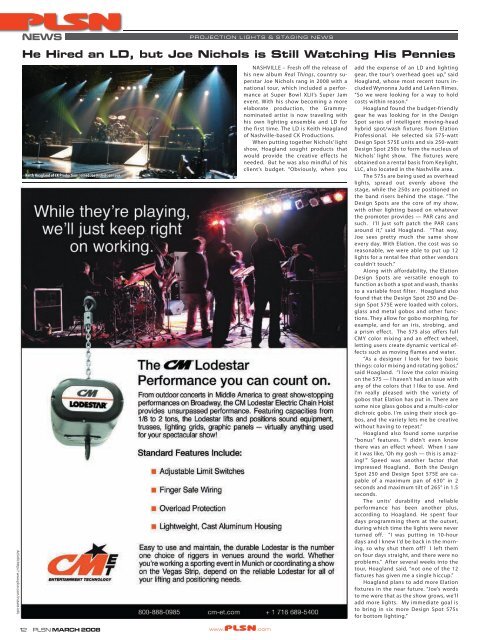 Road Test: Strong Technobeam, page 40 - PLSN.com