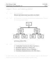 Aufgabe 1: Prozess- und Produkteigenschaften