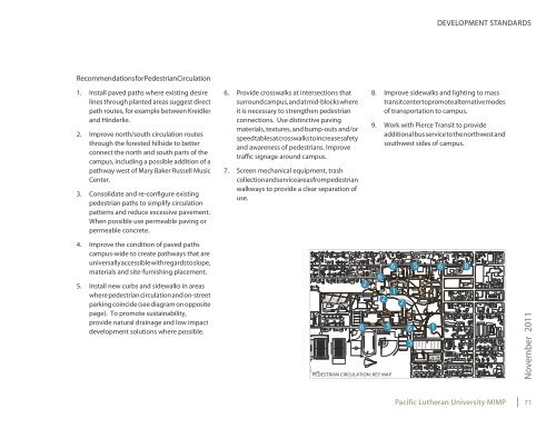 Master Plan October 2011 - Pacific Lutheran University