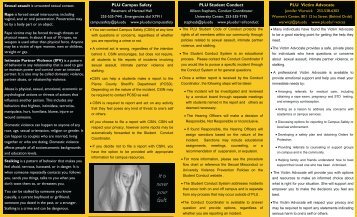 Sexual Assault, Intimate Partner Violence, and Stalking Brochure