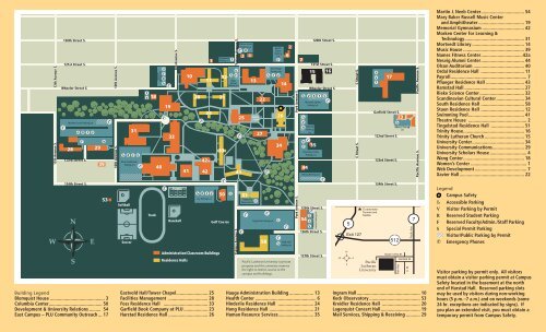 CAMPUS MAP - Pacific Lutheran University