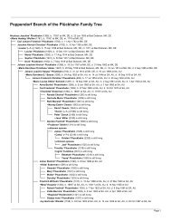 Family Tree outline - Plueckhahn.org