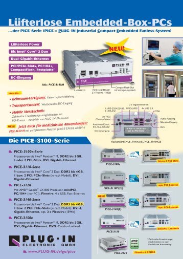 PICE-3100-Serie - PLUG-IN Electronic GmbH