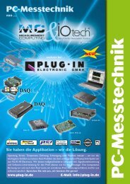 PC-Messtechnik - PLUG-IN Electronic GmbH