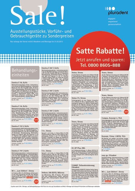 Satte Rabatte! - Pluradent