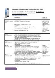 Programme du voyage chez les Sorabes du 18 au 23 10 ... - APEPS