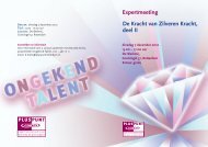 De Kracht van Zilveren Kracht, deel II Expertmeeting - Pluspunt