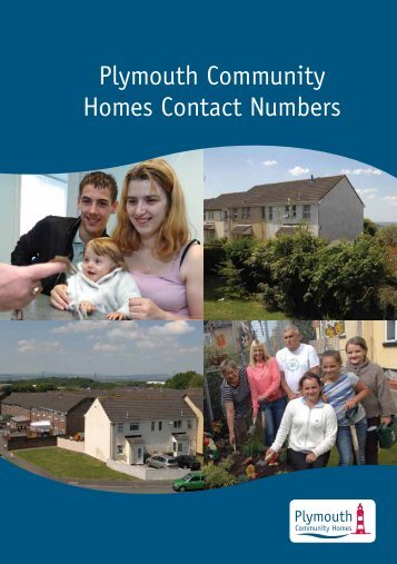 Useful Contact Numbers Leaflet - Plymouth Community Homes