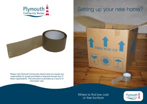Setting up your new home? - Plymouth Community Homes