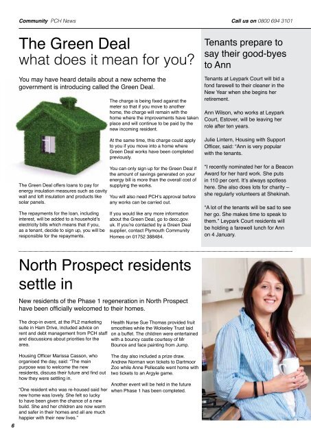 Plymouth Community Homes News Issue 13 (1.3mb)