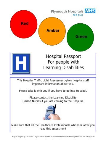 Hospital Passport For people with Learning Disabilities - Plymouth ...