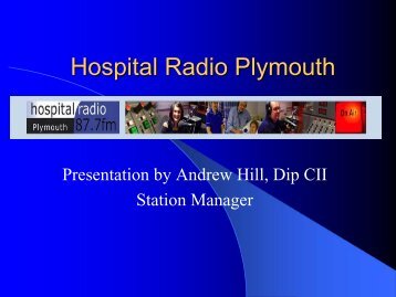 Hospital Radio Plymouth - Plymouth Hospitals NHS Trust