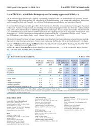 LA-MED 2010 Facharztstudie LA-MED 2010 - PM-Report