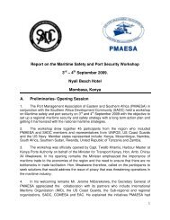 Report on the Maritime Safety and Port Security ... - PMAESA