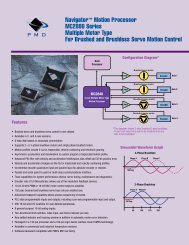 Navigator MC2800 Datasheet [PDF] - Performance Motion Devices