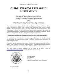 Guidelines for Preparing - Directorate of Defense Trade Controls ...