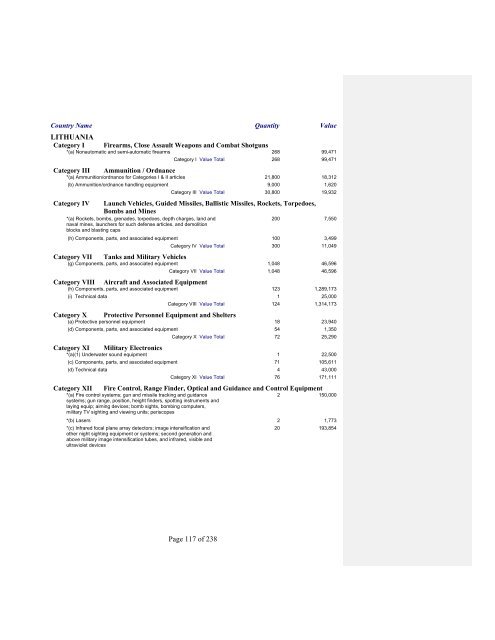 2007 Section 655 Report - Directorate of Defense Trade Controls