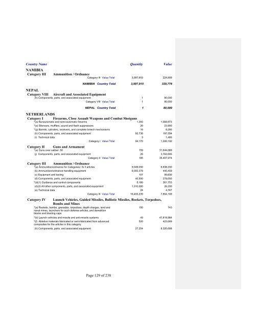 2007 Section 655 Report - Directorate of Defense Trade Controls