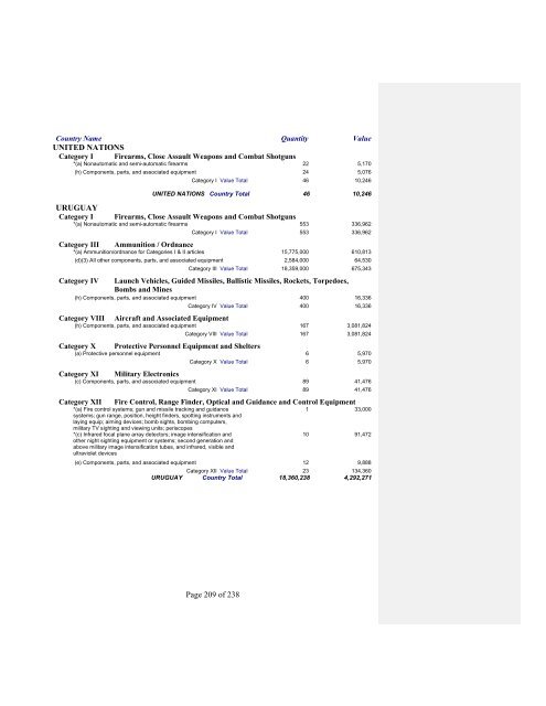 2007 Section 655 Report - Directorate of Defense Trade Controls