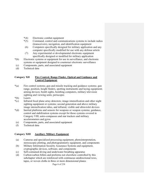 2007 Section 655 Report - Directorate of Defense Trade Controls