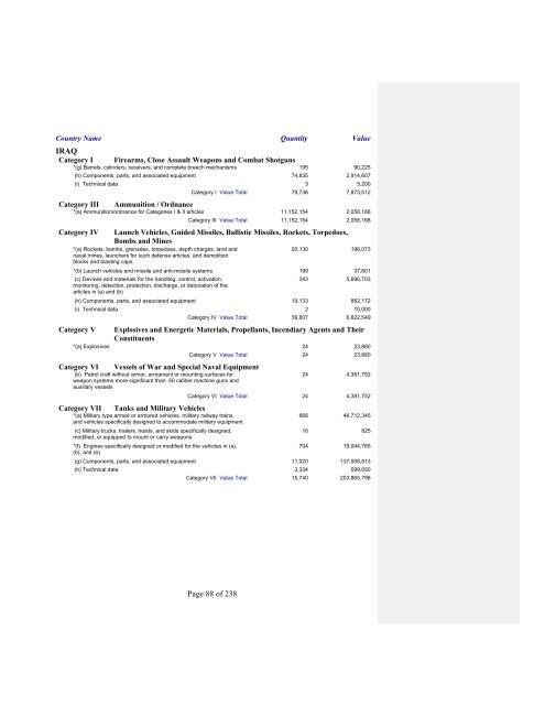 2007 Section 655 Report - Directorate of Defense Trade Controls