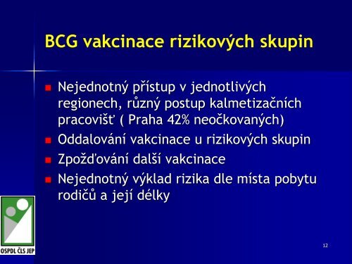 Změny očkovacího kalendáře dětí v ČR v roce 2011