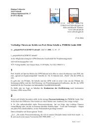 VorlÃ¤ufige Thesen zur Kritik von Prof. Heinz Schelle a, PMBOK ...