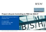 Project Lifecycle Controlling im PMO der BSH-IT - PMI Berlin ...