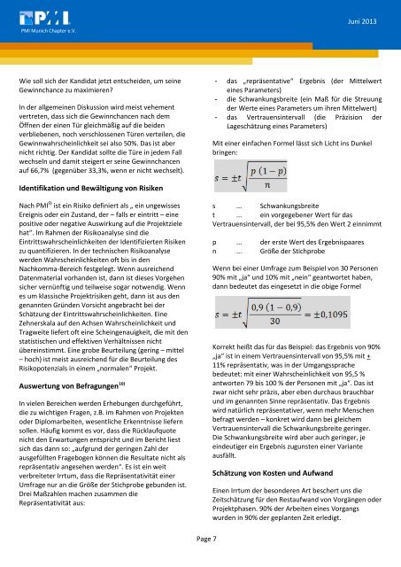 Juni 2013 - PMI Munich Chapter eV