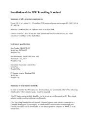 PFR Installation - PMOD/WRC