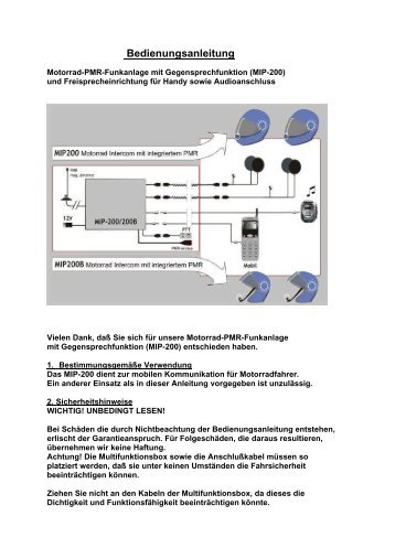 Handbuch MIP-200 als pdf-file - PMR446 Funktechnik Spezialversand