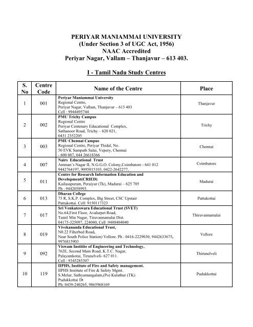 Under Section 3 of UGC Act, 1956 - Pmu.edu