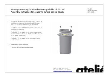 Montageanvisning Tundra Vägg 202280-202294 ... - Fagerhult