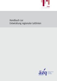 Handbuch zur Entwicklung regionaler Leitlinien - PMV ...