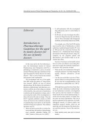Editorial Introduction to Pharmacotherapy Guidelines for the aged by ...