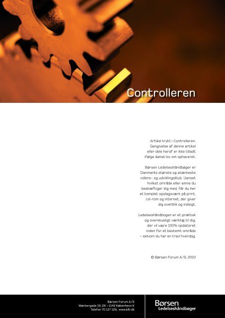 Controlleren - Per Nikolaj Bukh, professor i Ã¸konomistyring