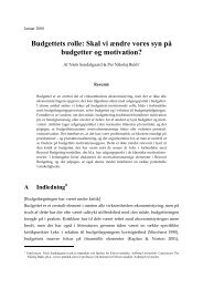 Budgettets rolle: Skal vi Ã¦ndre vores syn pÃ¥ budgetter og motivation?