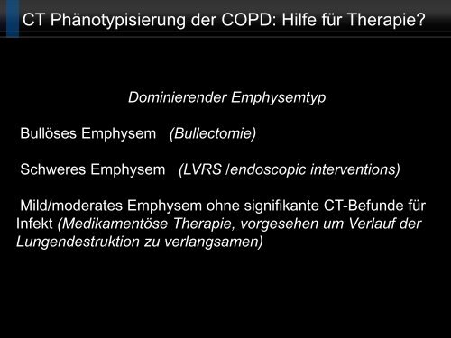 Bildgebung und COPD