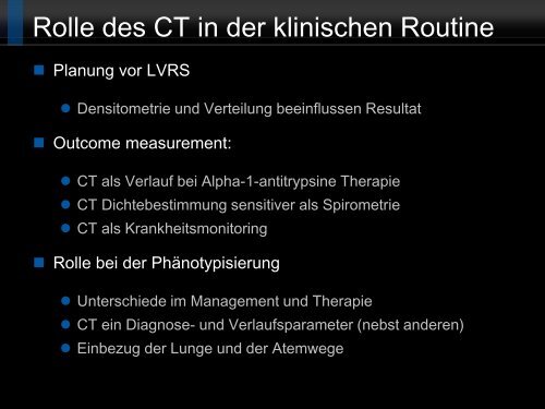 Bildgebung und COPD